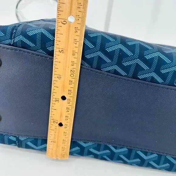 Seven Days Lifestyle & Dreams Vegan Leather BLUE Tote Large Handbag Pockets! NWT - Picture 12 of 16